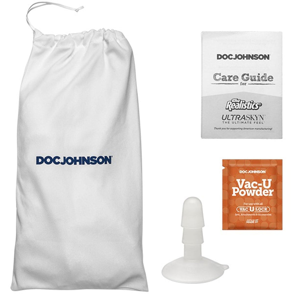 Signature Cocks Maximo Garcia 8.5&quot; Cock - With Removable Vac - U - Lock Suction Cup - Vanilla - TruLuv Novelties