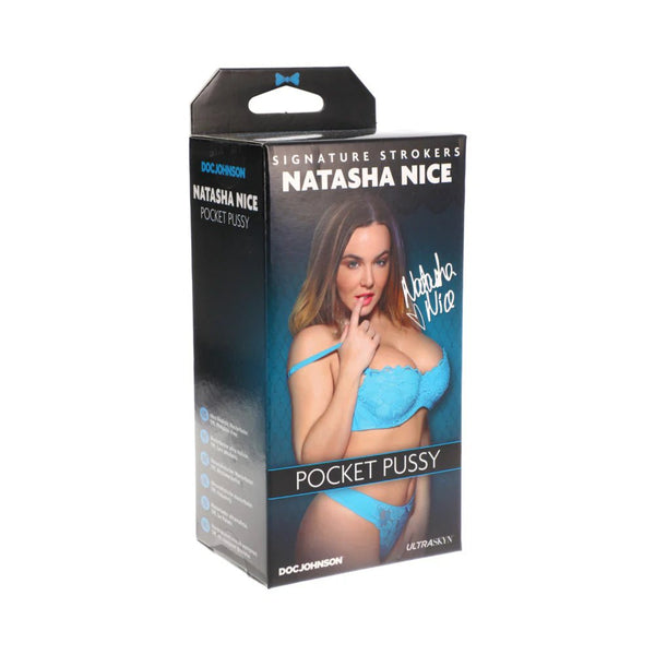 Signature Strokers - Natasha Nice - ULTRASKYN Pocket Pussy Vanilla - TruLuv Novelties