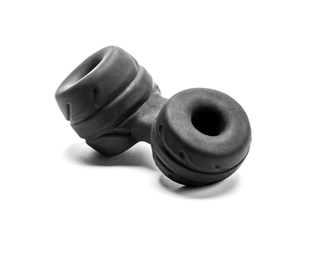 Silaskin Cock & Ball Ring and Stretcher - Black - TruLuv Novelties