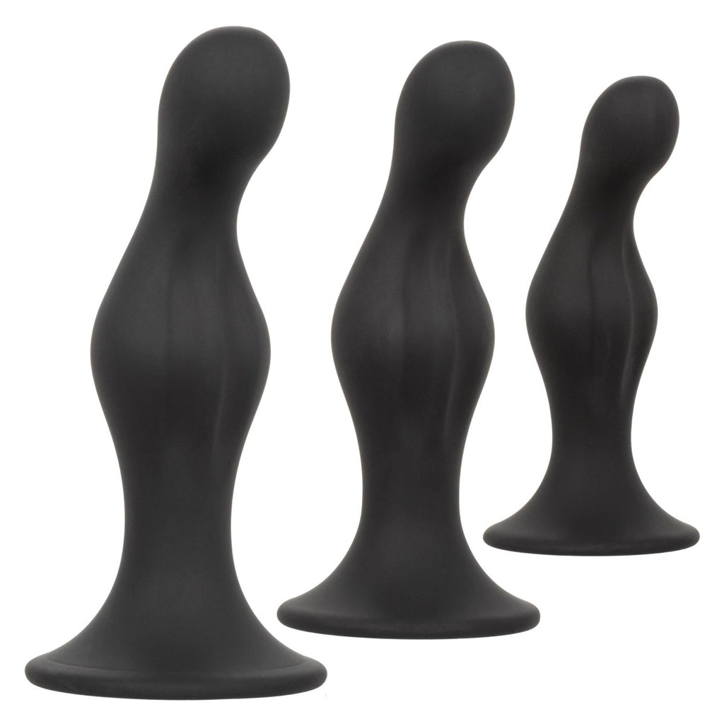 Silicone Anal Ripple Kit - Black - TruLuv Novelties