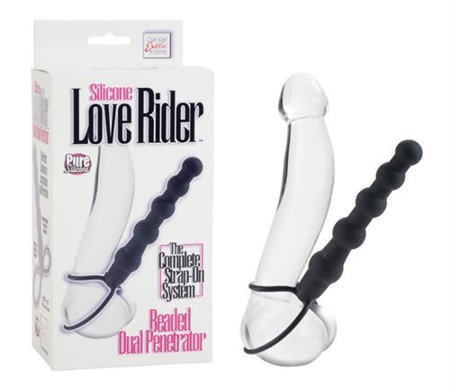 Silicone Love Rider Beaded Dual Penetrator. - TruLuv Novelties