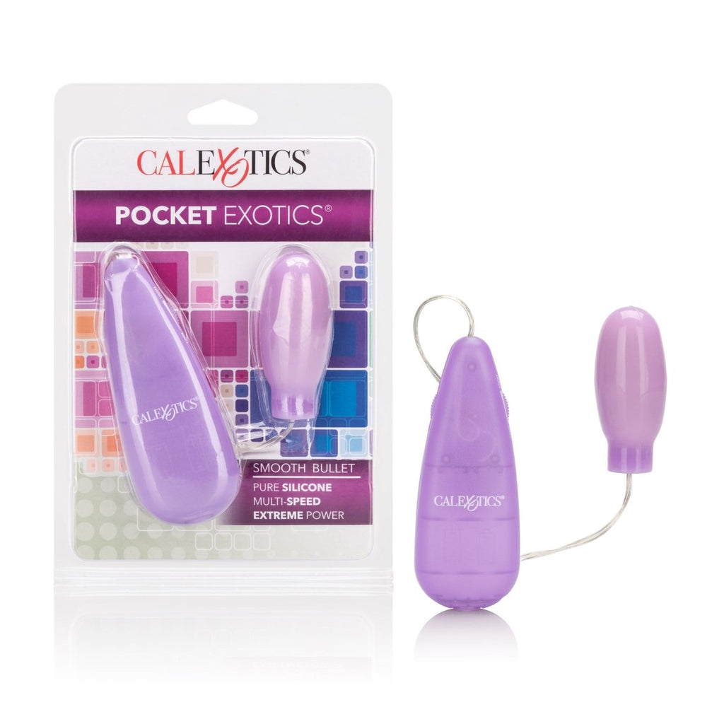 Silicone Slims Vibrating Smooth Bullet - Purple - TruLuv Novelties