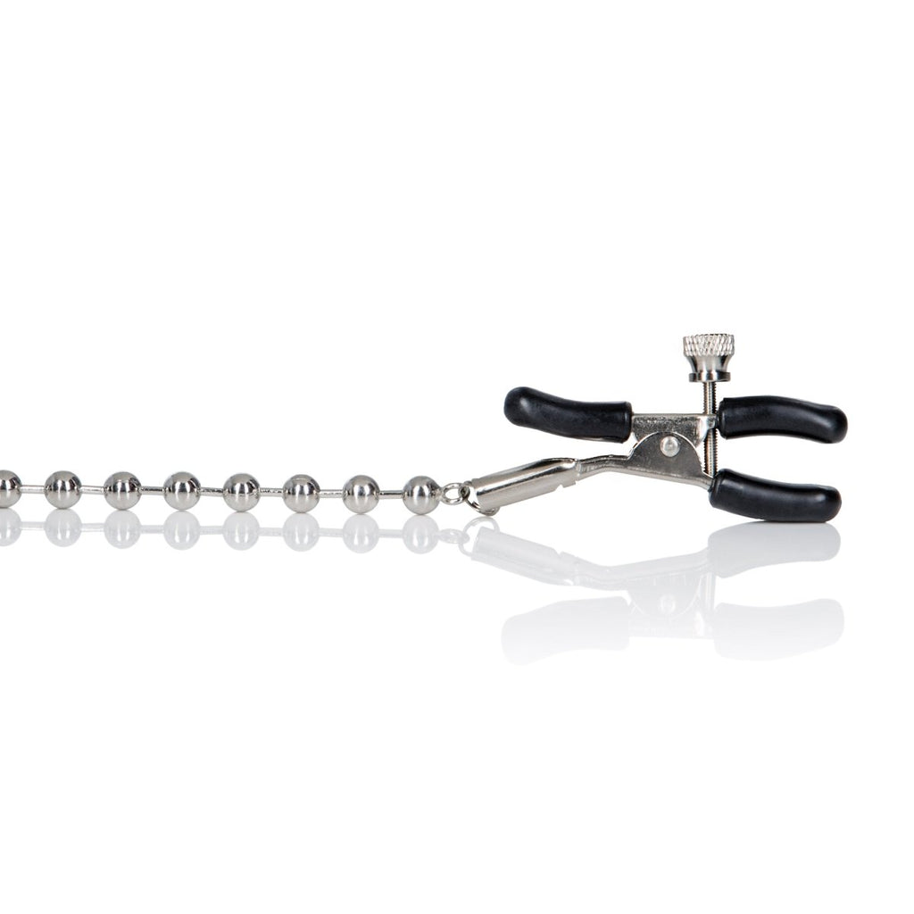 Silver Beaded Nipple Clamps - TruLuv Novelties