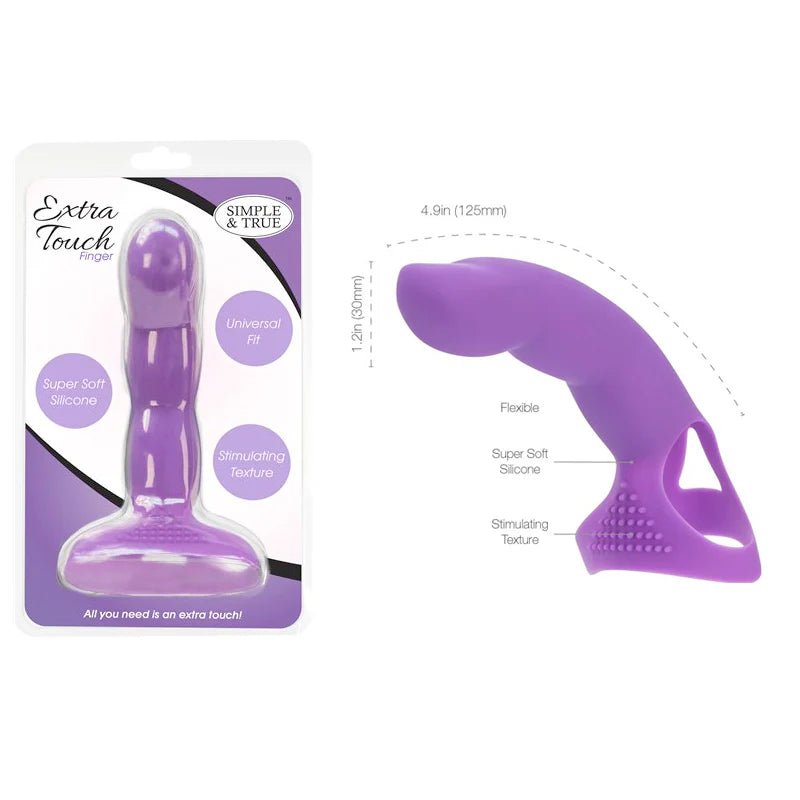 Simple and True Extra Touch Finger Purple - TruLuv Novelties