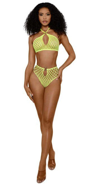 Situation Net 2-Piece Set - Os - Neon Yellow