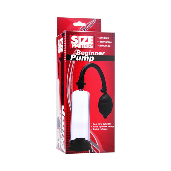 Size Matters Beginner Pump Packaged Clear - TruLuv Novelties