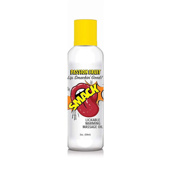 Smack Lickable Massage Oil Passion Fruit 2 oz. - TruLuv Novelties