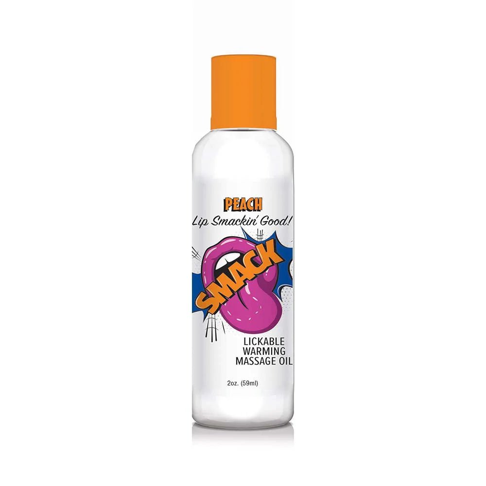 Smack Lickable Massage Oil Peach 2 oz. - TruLuv Novelties