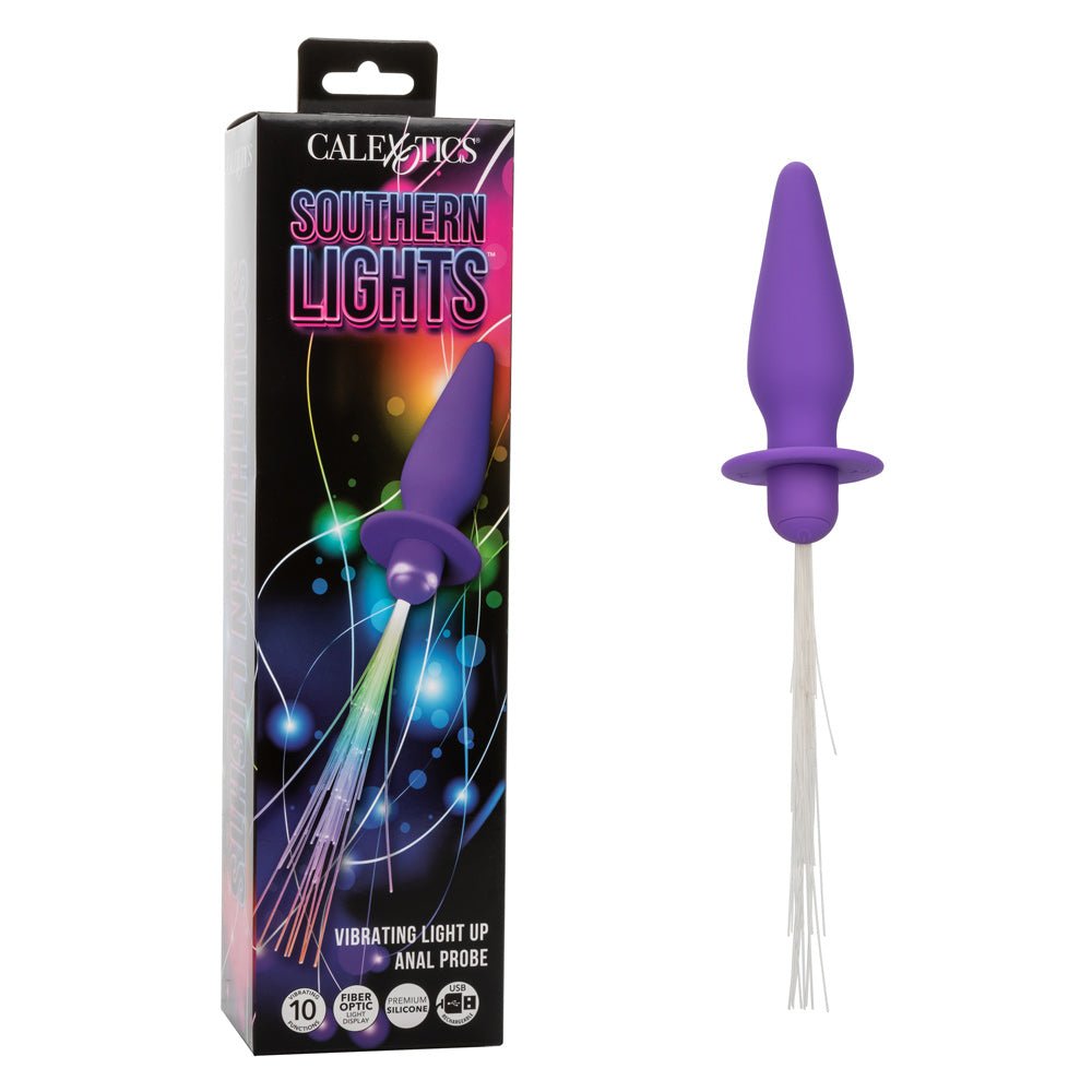 Southern Lights - Vibrating Light Up Anal Probe - Purple - TruLuv Novelties