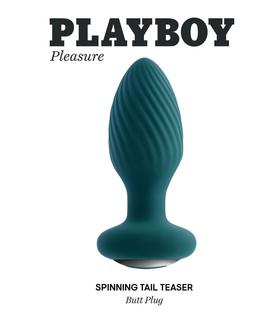 Spinning Tail Teaser - Butt Plug - Deep Teal - TruLuv Novelties