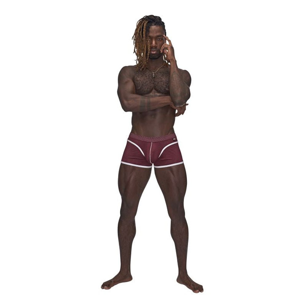 Sport Mesh Sport Short - Burgundy - TruLuv Novelties