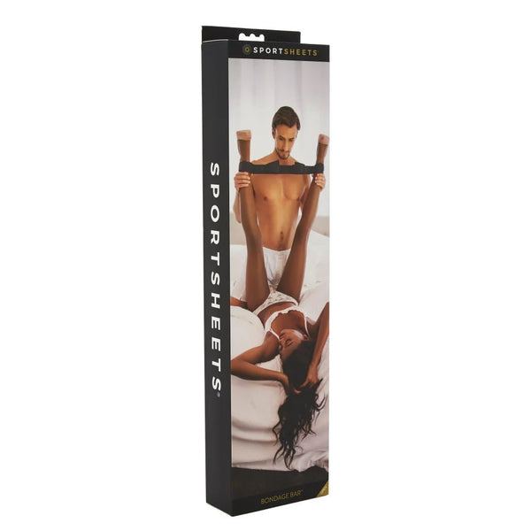 Sportsheets Adjustable Bondage Bar Black - TruLuv Novelties