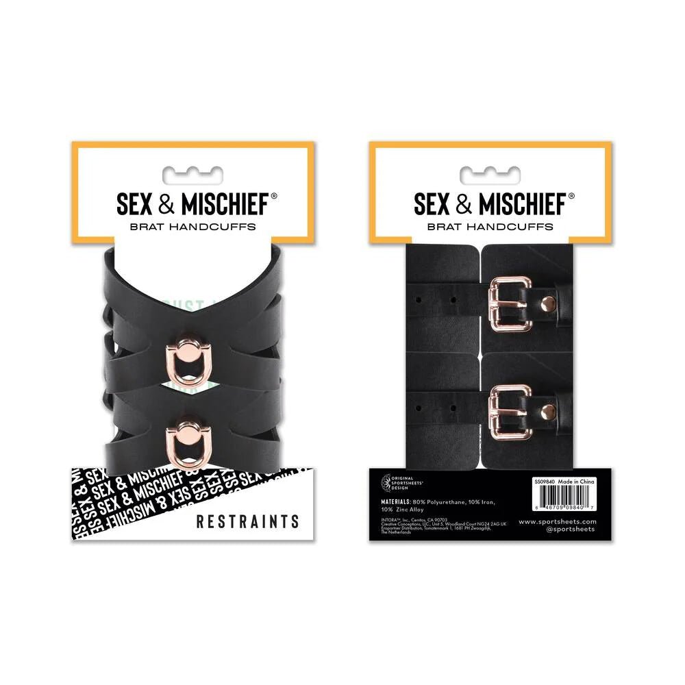 Sportsheets Sex & Mischief Brat Handcuffs - TruLuv Novelties