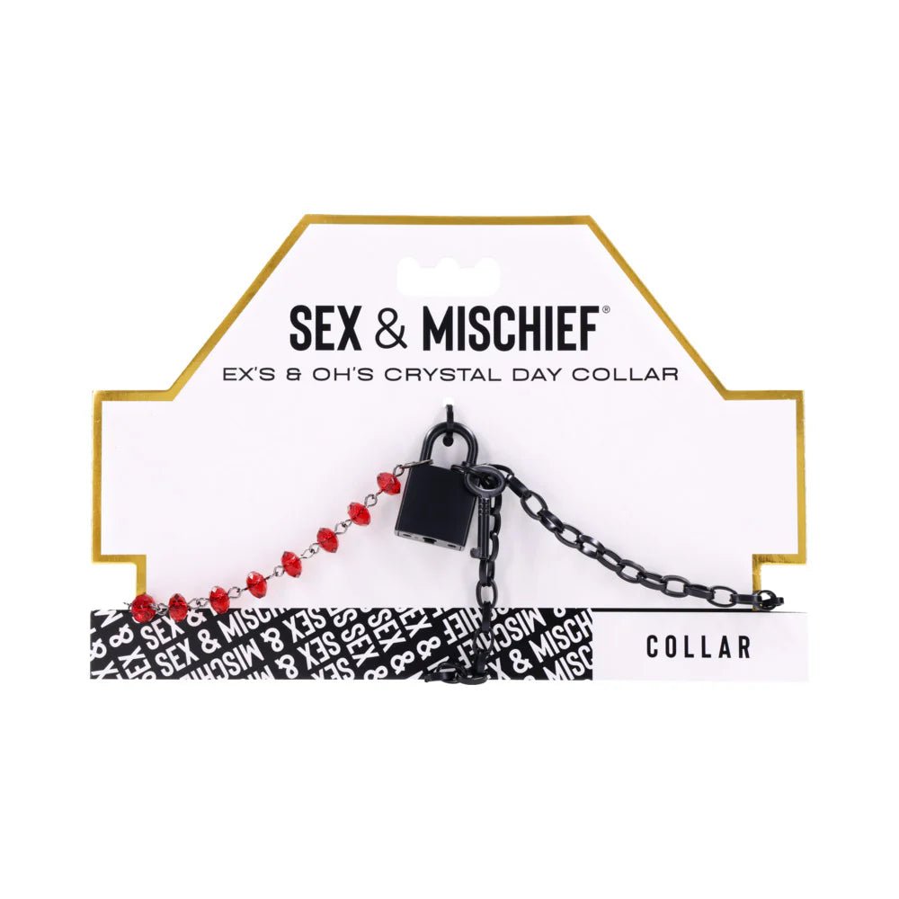 Sportsheets Sex & Mischief Ex's & Oh's Crystal Day Collar - TruLuv Novelties