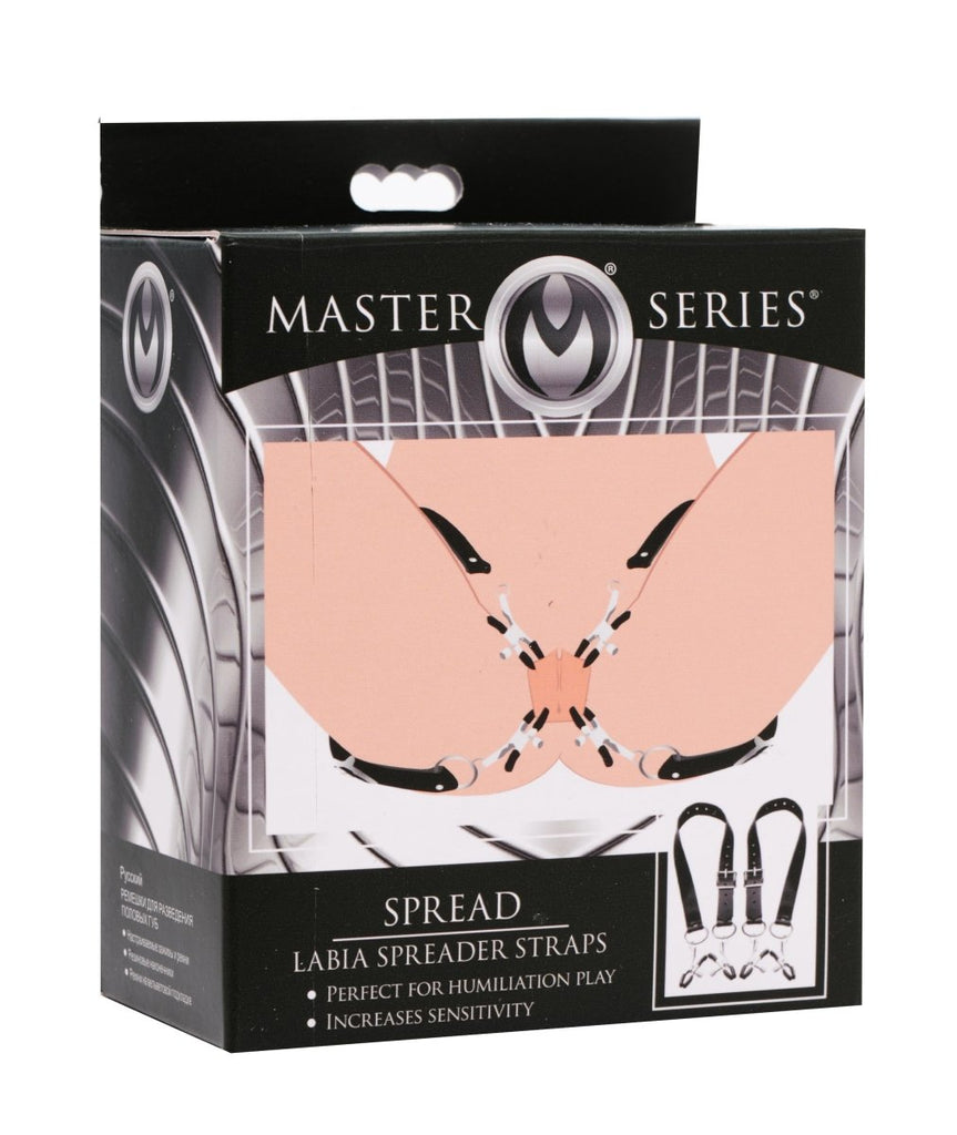 Spread Labia Spreader Straps With Clamps - TruLuv Novelties