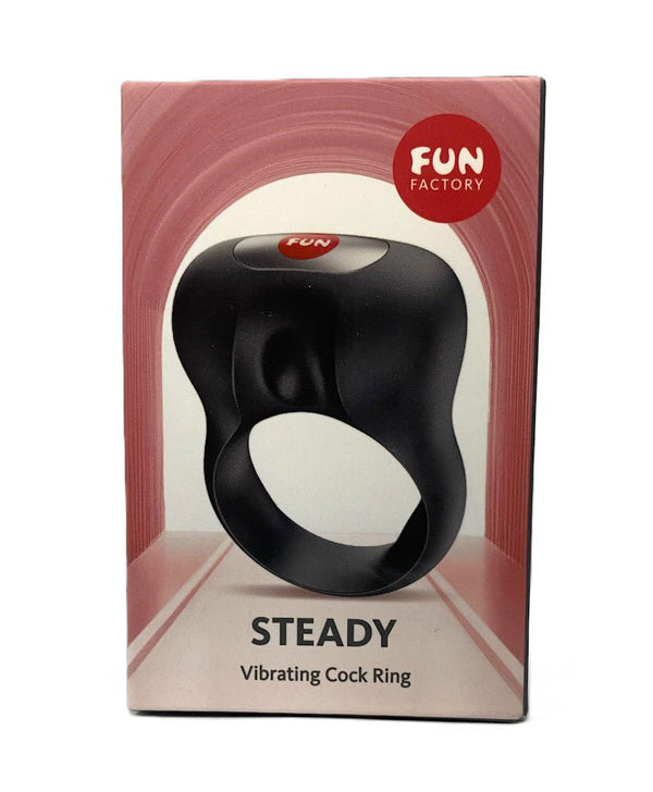 Steady Vibrating Cockring - Black - TruLuv Novelties