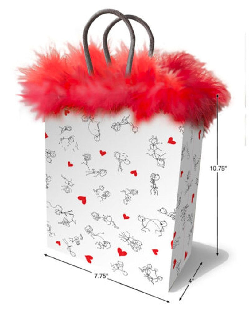 Stick Figures Gift Bag - Red - TruLuv Novelties