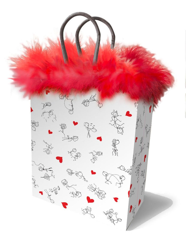 Stick Figures Gift Bag - Red - TruLuv Novelties