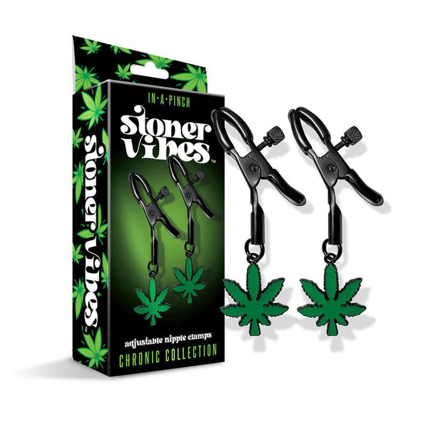 Stoner Vibes Chronic Collection Adjustable Nipple Clamps - TruLuv Novelties