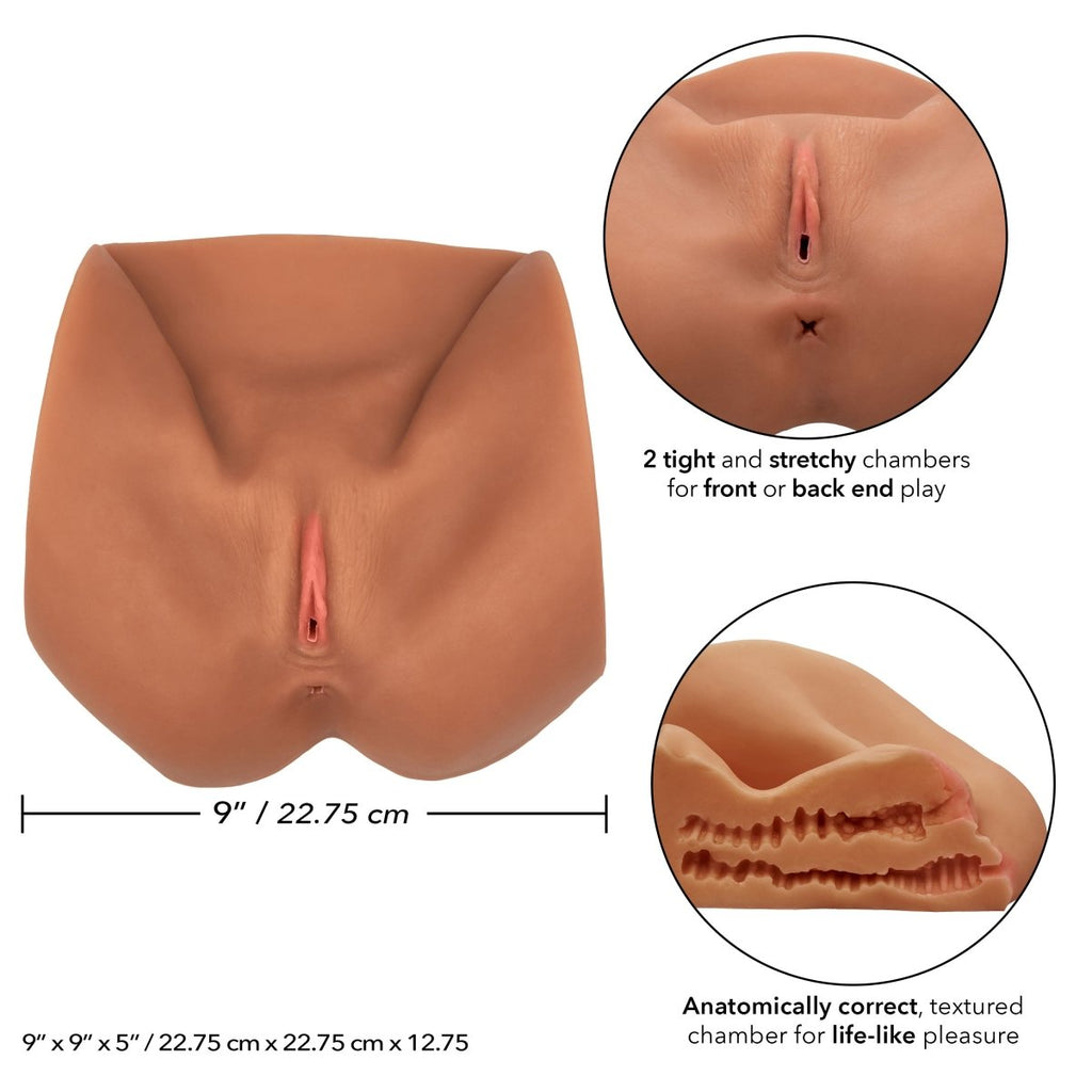 Stroke It Life - Size Pussy - Brown - TruLuv Novelties