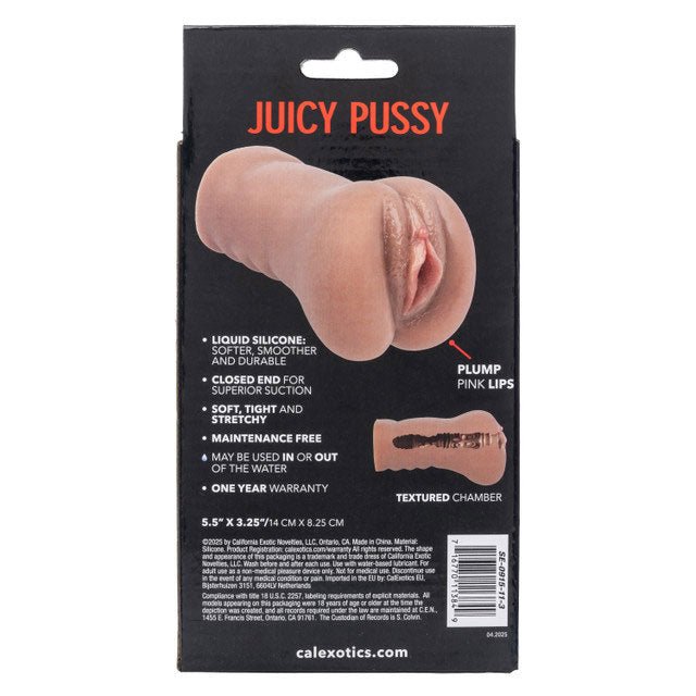 Stroke It Liquid Silicone Juicy Pussy - Brown - TruLuv Novelties