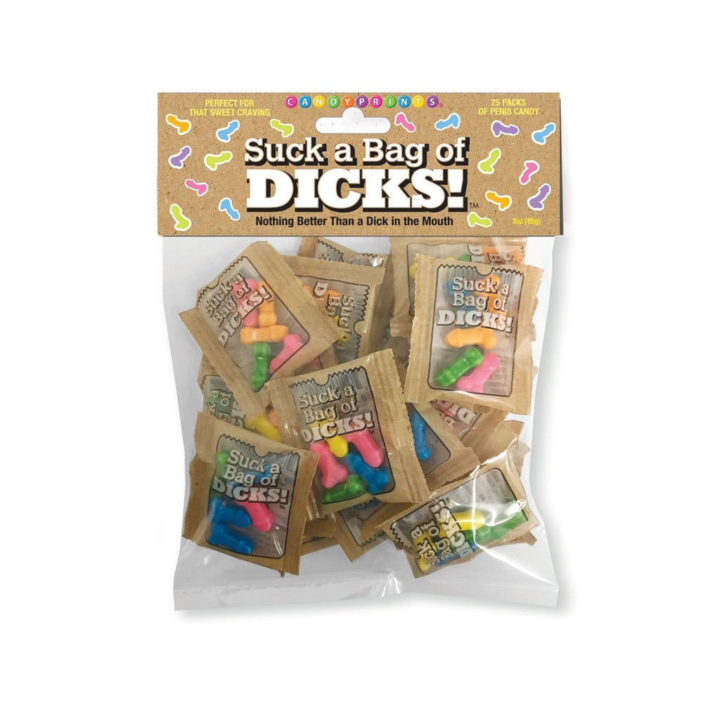 Suck a Bag of Dicks! 25 Individual Fun Size Packages - TruLuv Novelties