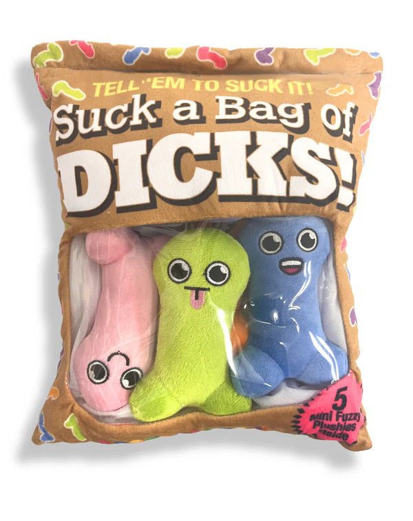 Suck a Bag of Dicks Plushy Pillow With 5 Dicks - TruLuv Novelties