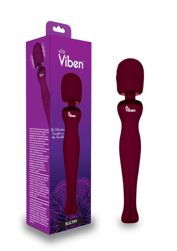 Sultry - Ruby - Intense Handheld Wand Massager - TruLuv Novelties