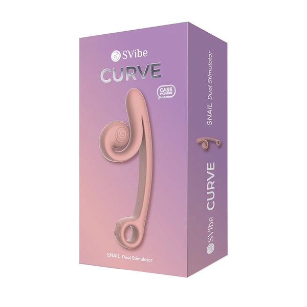 SVibe Snail Curve Peach - TruLuv Novelties