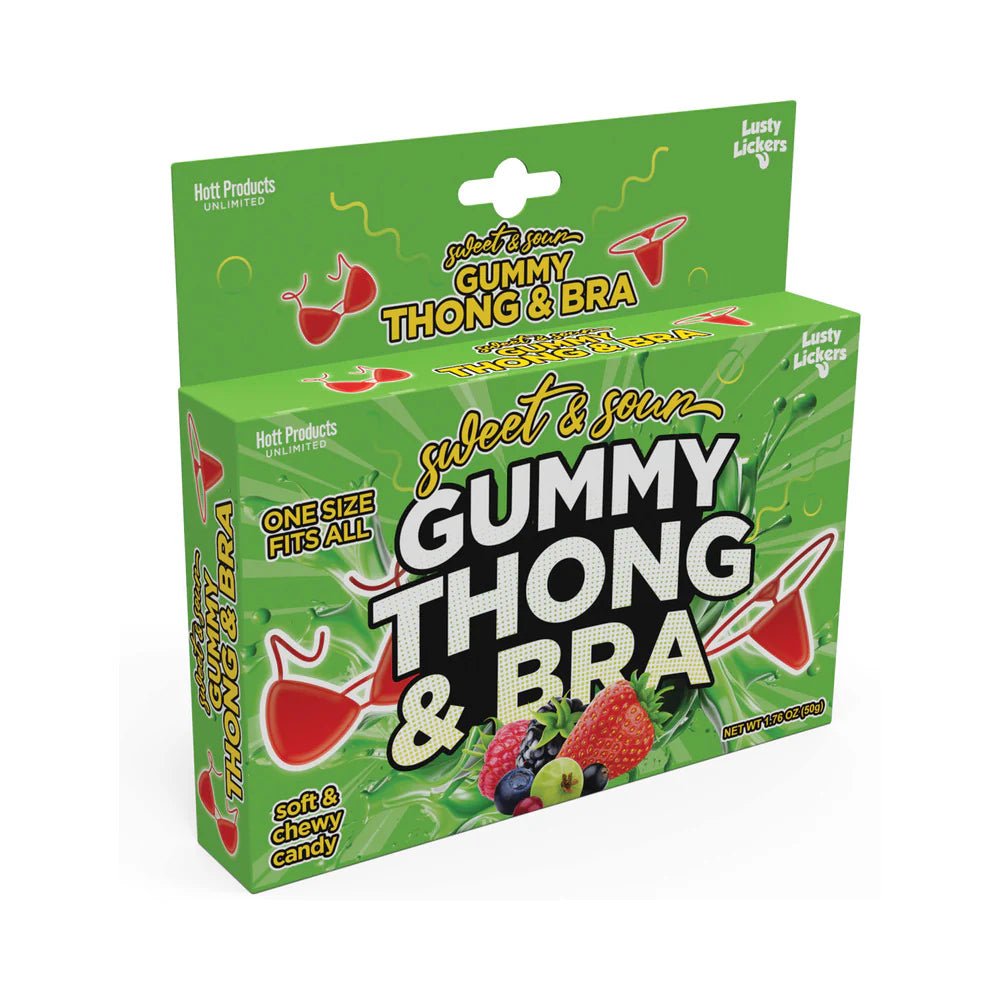Sweet & Sour Gummy Thong and Bra - TruLuv Novelties