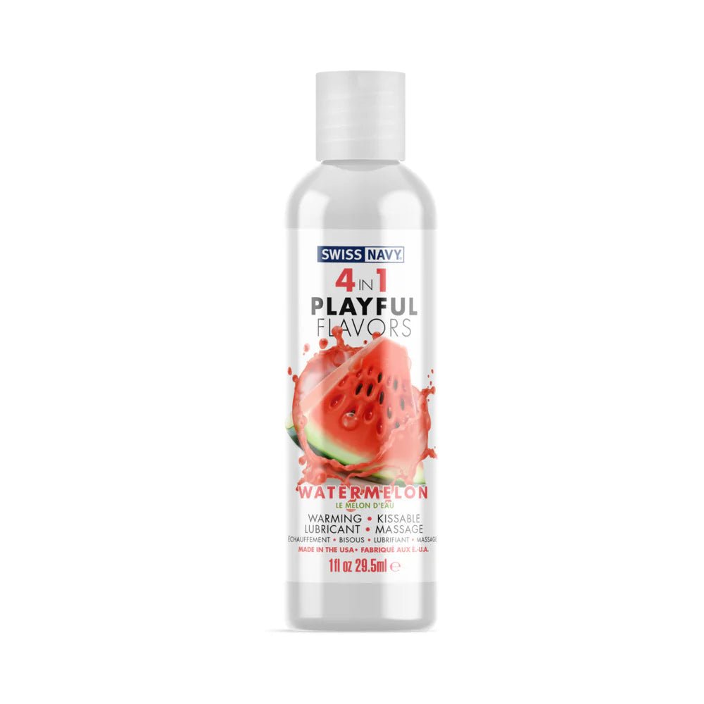 Swiss Navy 4 in 1 Playful Flavors Watermelon 1 oz. - TruLuv Novelties
