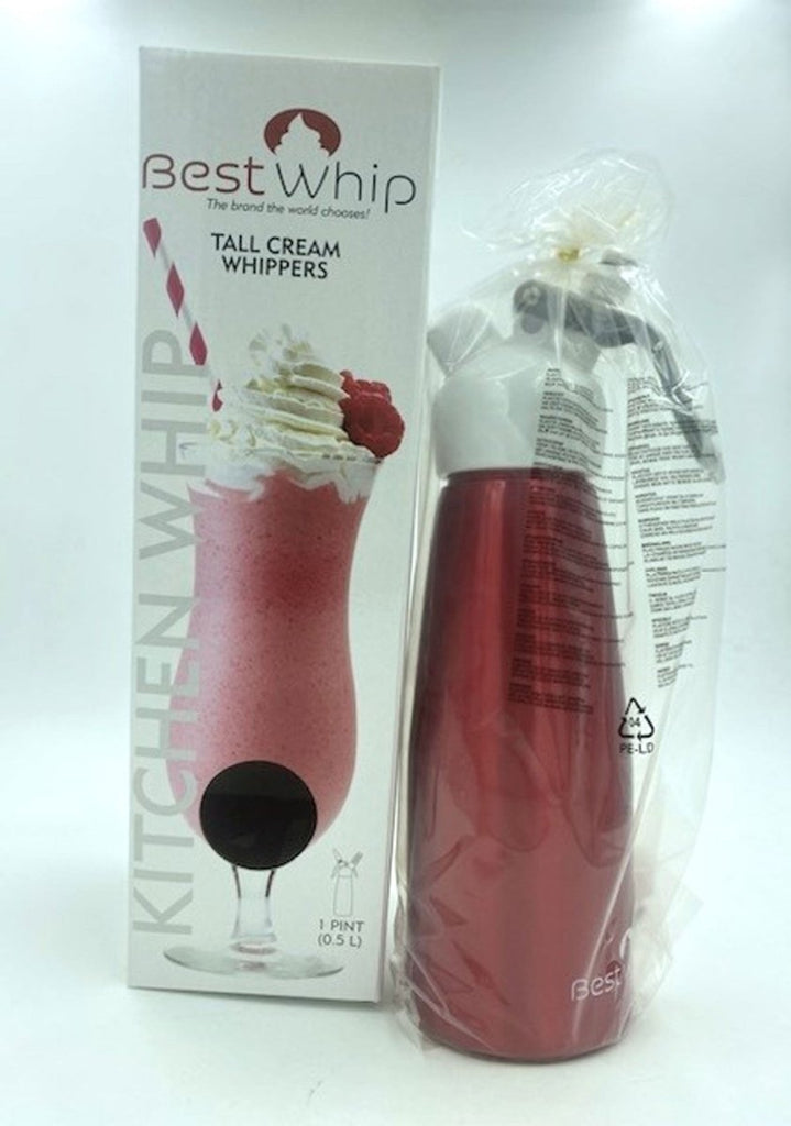 Tall Cream Whipper 1 Pint - Red - TruLuv Novelties