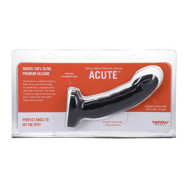 Tantus Acute 5.5 in. Curved Dildo Medium - Firm Night Sky - TruLuv Novelties