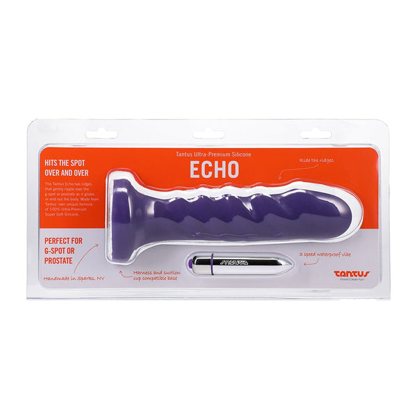 Tantus Echo Vibrating Dildo Amethyst - TruLuv Novelties