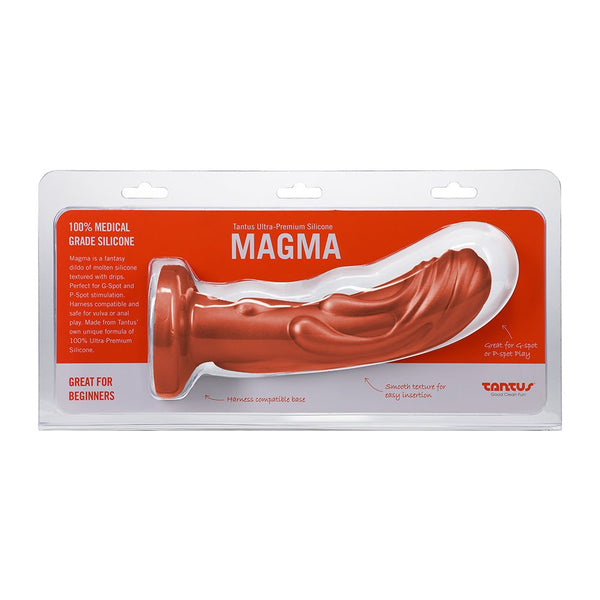 Tantus Magma 7 in. Fantasy Dildo Medium - Firm Copper - TruLuv Novelties