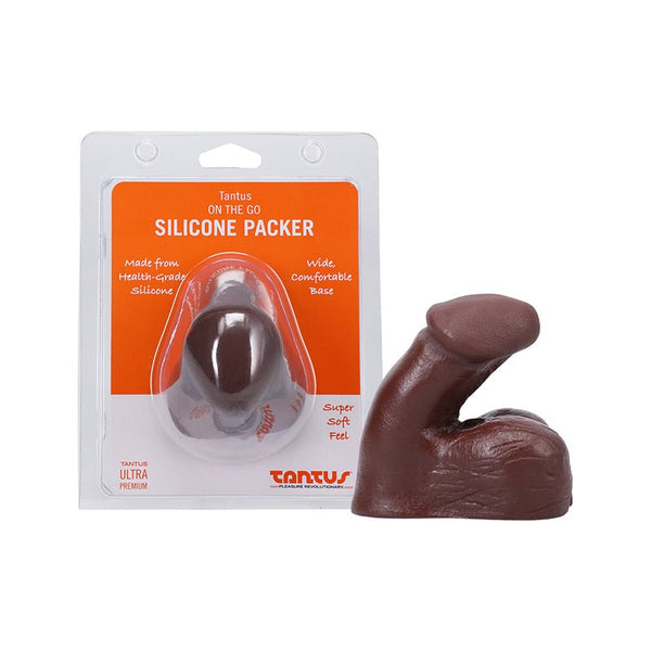 Tantus On The Go Silicone Packer Espresso (Clamshell) - TruLuv Novelties