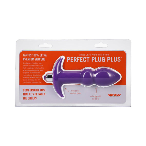 Tantus Perfect Plug Plus Vibrating Anal Plug Lilac - TruLuv Novelties