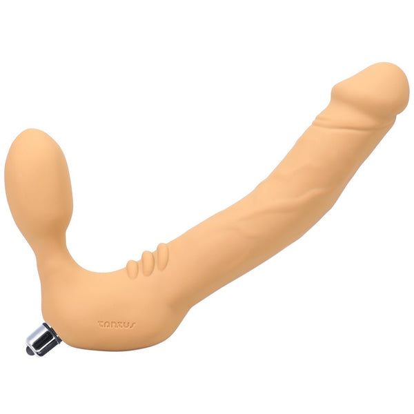 Tantus Real Strapless Vibrating Strap-On Dildo Honey - TruLuv Novelties