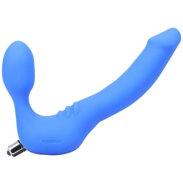 Tantus Strapless Slim Vibrating Strap-On Dildo Azure - TruLuv Novelties