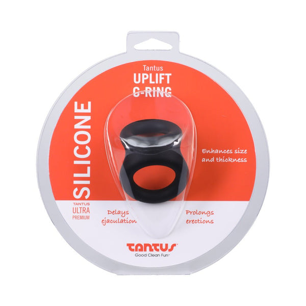 Tantus Uplift C - Ring Cock and Ball Sling Onyx - TruLuv Novelties