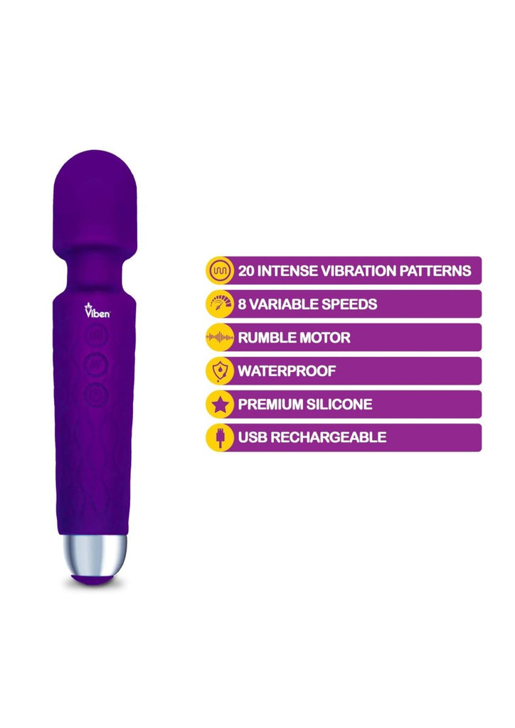 Tempest - Intense Wand Massager - Violet - TruLuv Novelties