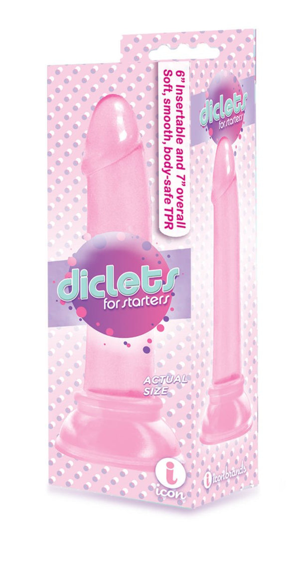 The 9&039;s - Diclet&039;s 7 Inch Jelly Dong - Pink Pink - TruLuv Novelties