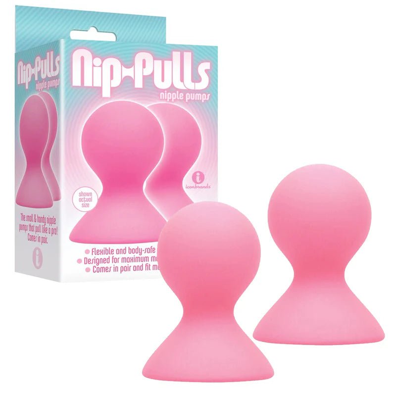 The 9's, Silicone Nip - Pulls, Pink - TruLuv Novelties