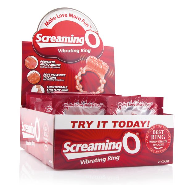 The Screaming O Vibrating Ring - 24 Count P.O.P. Box Display - TruLuv Novelties