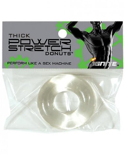 Thick Power Stretch Donuts - Clear - TruLuv Novelties