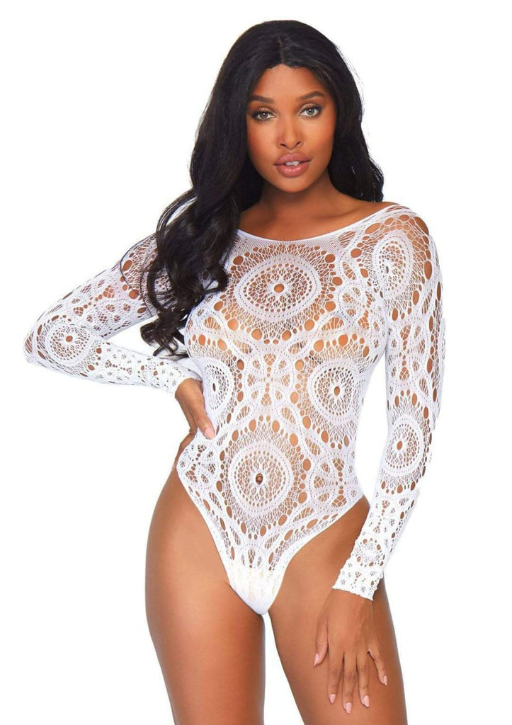 Thong Back Teddy - White - M/l - TruLuv Novelties
