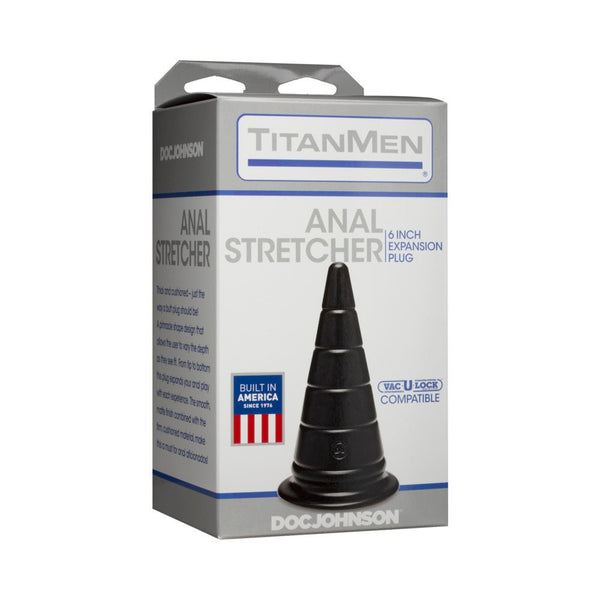 TitanMen - Anal Stretcher - 6 inches Black - TruLuv Novelties