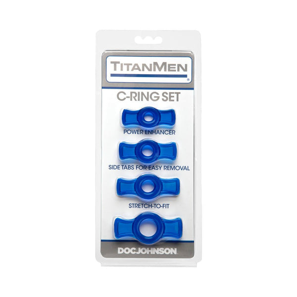 TitanMen - Cock Ring Set Blue - TruLuv Novelties
