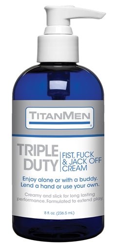 Titanmen Triple Duty Fist, Fuck and Jack Off Cream - Bulk - 8 Fl. Oz. - TruLuv Novelties