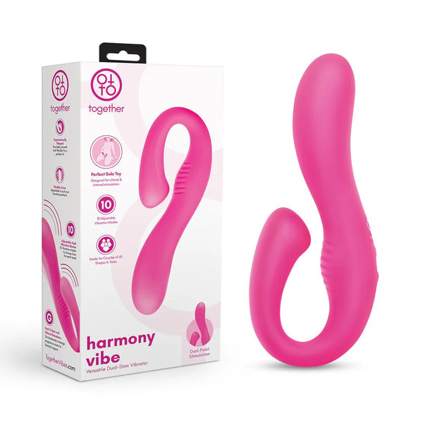 Together Couples Harmony Vibe Pink - TruLuv Novelties
